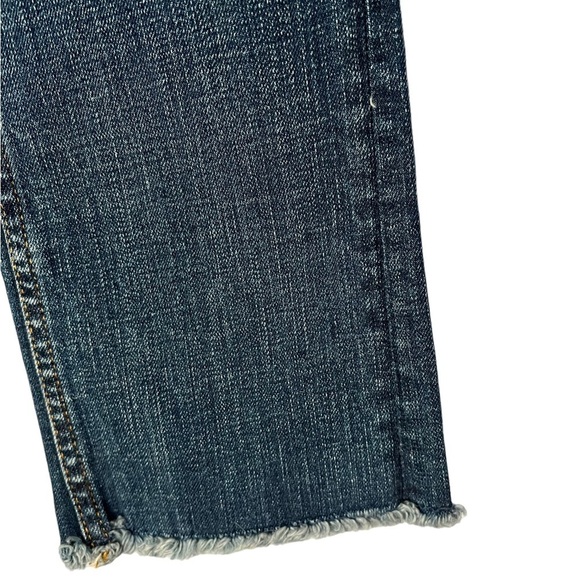 NWT Maje Medium Wash Denim Pants with Raw Hem Size 27 - Picture 3 of 7